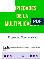 Propiedades de La Multiplicacion