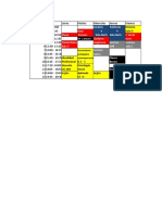 Horario 1 Semestre