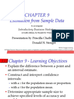 Estimation From Sample Data: Introductory Business Statistics