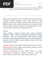 Gagasan Pokok, Kalimat Pokok Dan Gagasan Pendukung. - Tempat Belajar Dan Bermainku