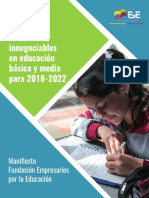 Manifiesto en Educación Básica y Media para 2018-2022