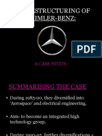 The Restructuring of Daimler-Benz:: A Case Study