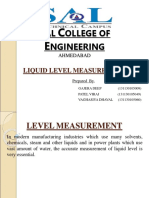 AL Ollege of Ngineering: Liquid Level Measurement