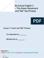 Middle School English 3 Lesson 2 Listen and Talk Phrases