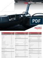 Isuzu FXZ 26-360 Tipper Specification Sheet