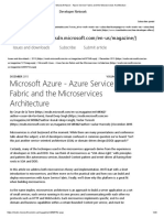 Microsoft Azure - Azure Service Fabric and The Microservices Architecture