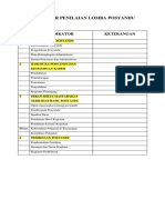 Checklist Administrasi Posyandu