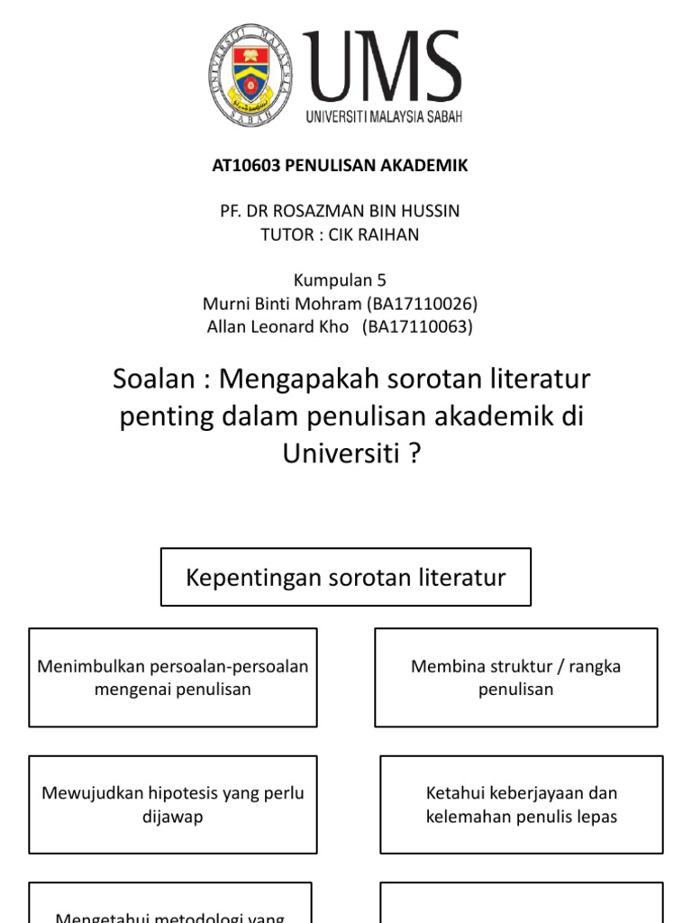 Mengapakah Sorotan Literatur Penting Dalam Penulisan Akademik Di