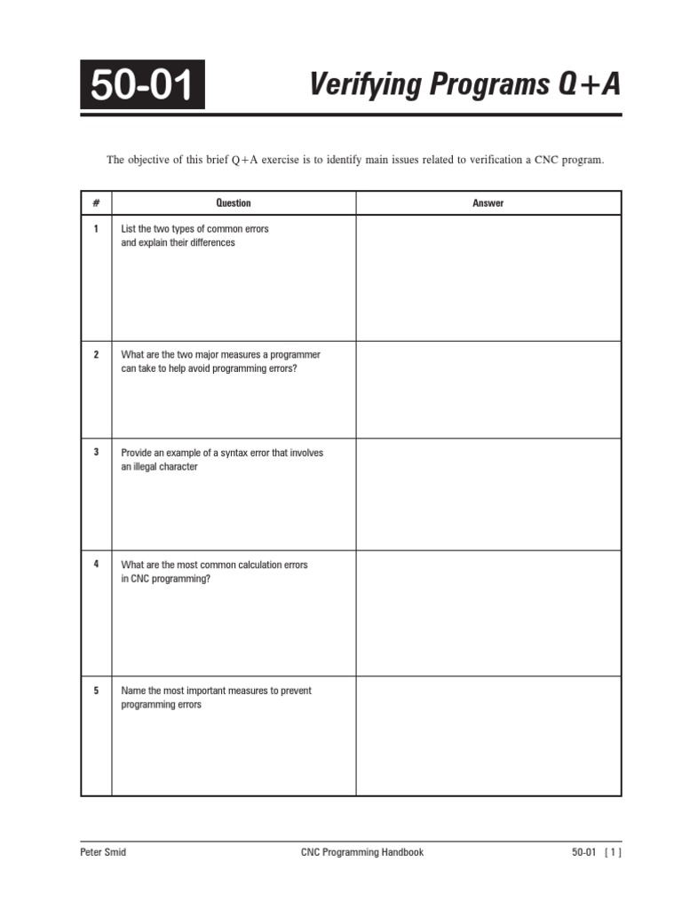 Verifying Programs Q+A: # Answer 1 | PDF