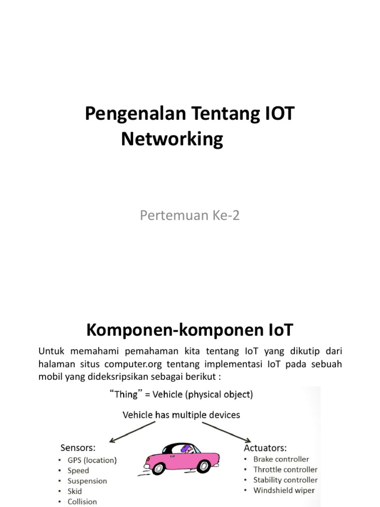 Komponen Utama Internet of Things | PDF
