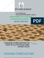 Fashion Forecasting in 2020 in Clothtech and Sportech