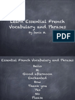 Learn Essential French Vocabulary and Phrases (1)