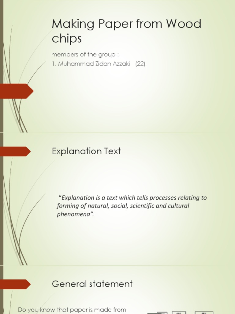 Wood-Chipping Process for Paper Making | PDF