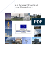 Catalogue of European Urban Wind Turbine Manufacturers