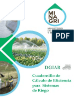 Cuadernillo de Cálculo D Eficiencia para Sist. de Riego PDF