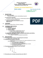 DAILY LESSON LOG IN MATHEMATICS 5