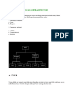 Klasifikasi Materi
