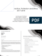 Final Practise, Proffession and Ethics Report New PDF