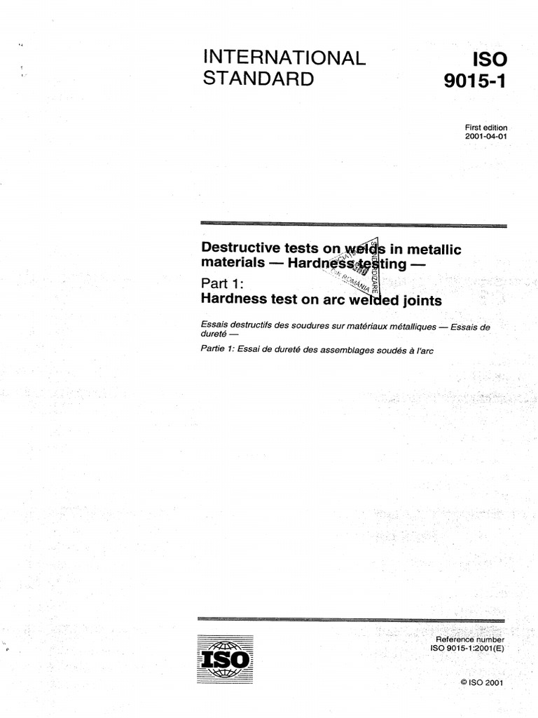 Iso 9015-1 PDF | PDF