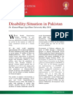 Disability Situation in Pakistan
