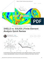 SHELLS vs. SOLIDS - Finite Element Analysis Quick Review