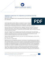 Updated Measures Pregnancy Prevention During Retinoid Use en