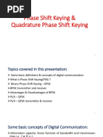 Phase Shift Keying & Quadrature Phase Shift Keying