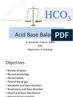 Acid Base Balance: DR Annabelle D Marie, MBBS JMO Department of Pathology