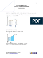 XII Math Ch8 Application of Integrals Chapter Notes Nov