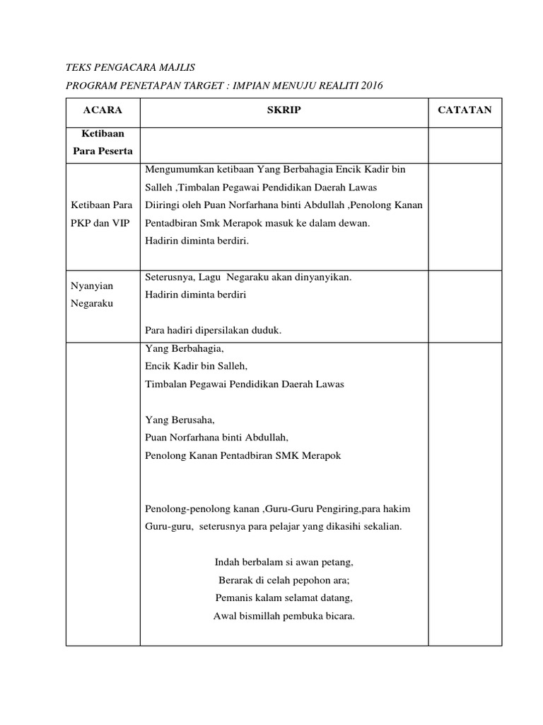 Skrip Karnival | PDF