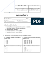 Evaluación numeros primos y compuestos Matematica