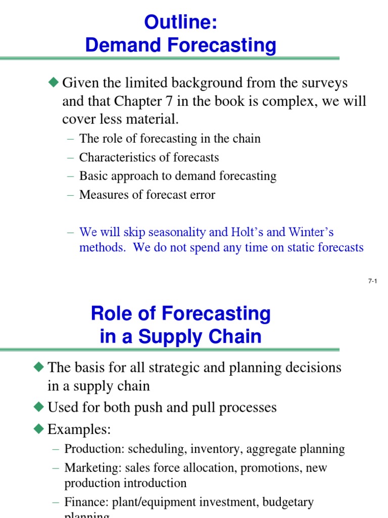 Demand Forecasting Techniques Overview | PDF | Forecasting | Linear ...