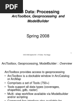 Gis Data: Processing: Arctoolbox, Geoprocessing and Modelbuilder