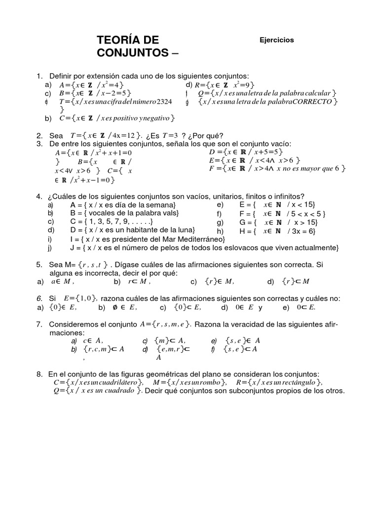 Ejercicios Convertido Numero Real Conjunto Matematicas
