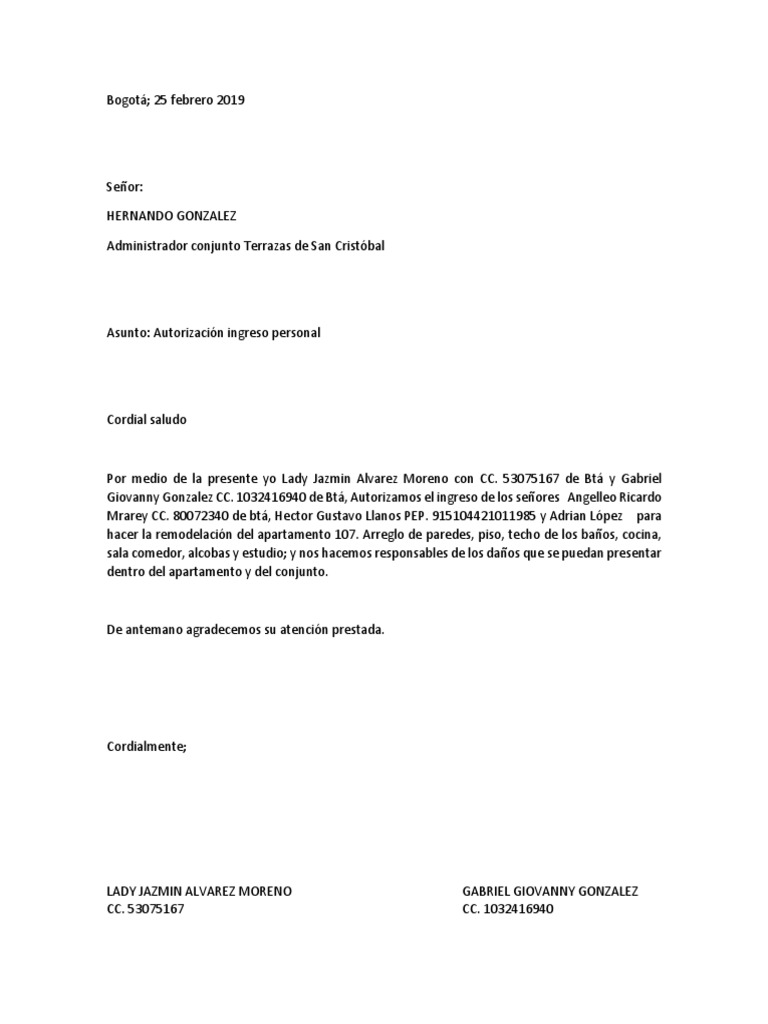 Carta Autorizacion Ingresodocx