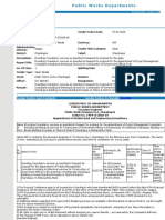 Tender Notice Text Display