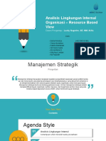 Analisis Lingkungan Internal Organisasi - Resource Based View