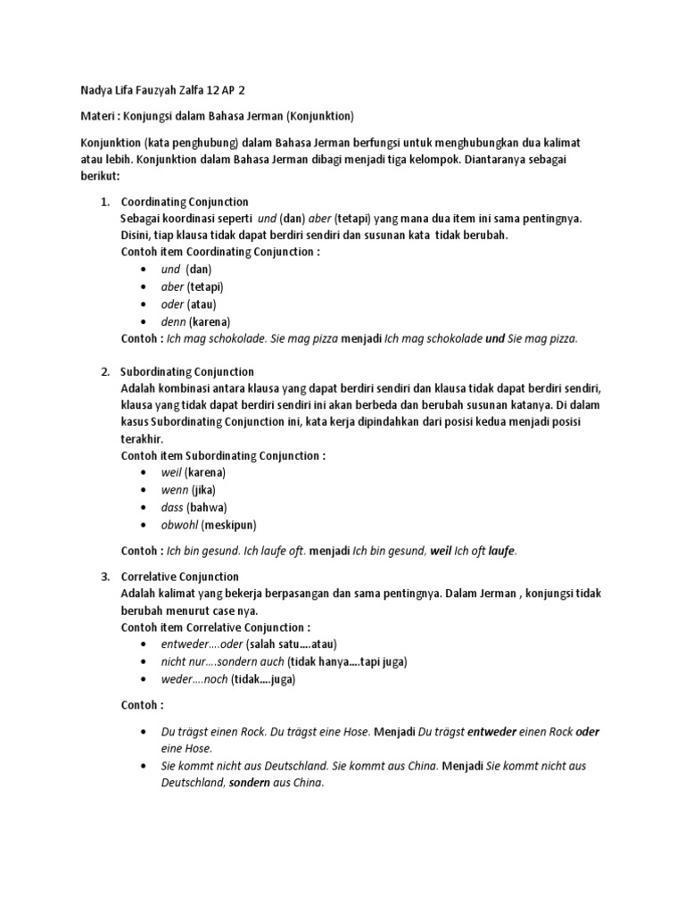 Materi Jerman