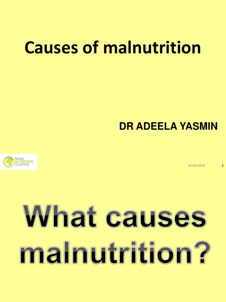 NIE Lecture 4 Causes - of - Malnutrition - 1 | PDF | Malnutrition ...