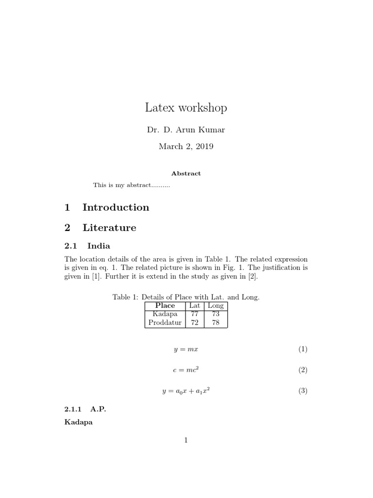 Latex Workshop Overview and Details | PDF