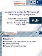Engineering Tunnels For 100 Years of Life: A Designer's Perspective