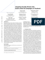 On Microtargeting Socially Divisive Ads: A Case Study of Russia-Linked Ad Campaigns On Facebook