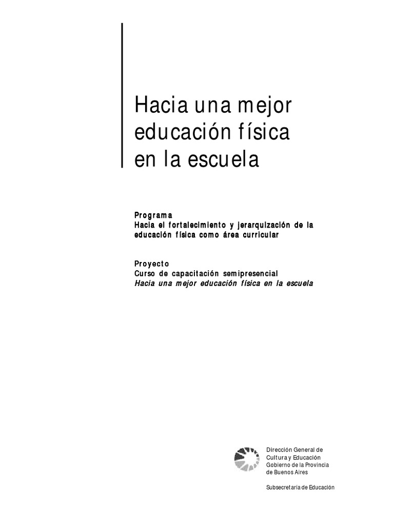 Mejora de la Educación Física Escolar | PDF | Aprendizaje | Maestros