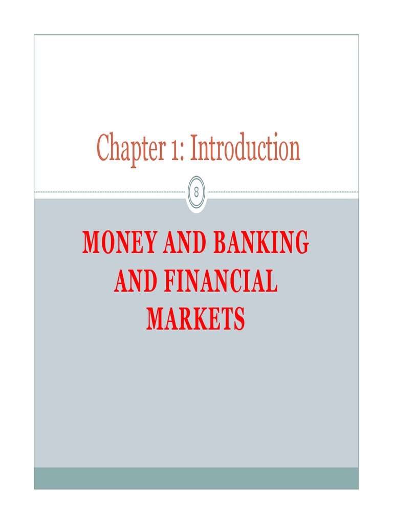 Money and Banking and Financial Markets PDF Financial Markets Money