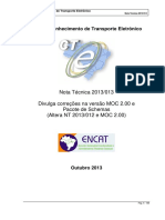 CTe Nota Tecnica 2013 013 PDF