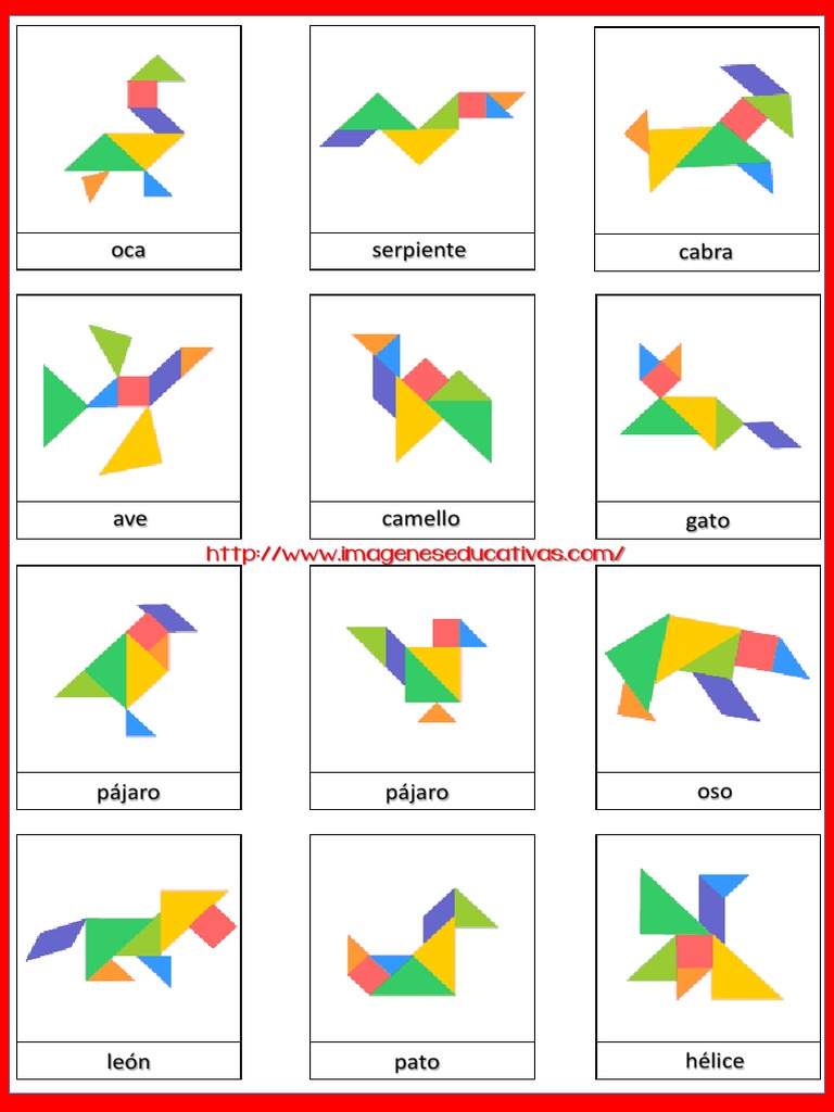 tangram de animales