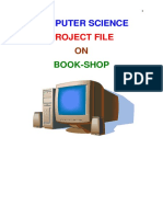 Book-Shop Computer Science Project File