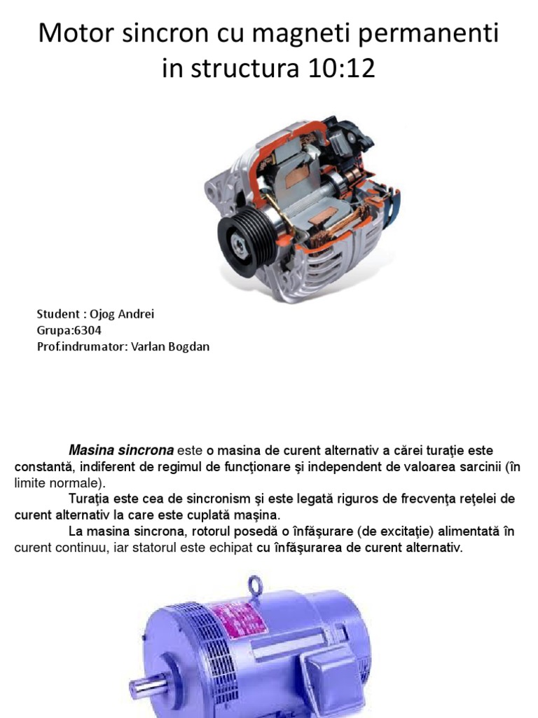 Motor Sincron Cu Q Fractionar