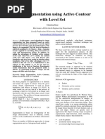 Image Segmentation Using Active Contour With Level Set