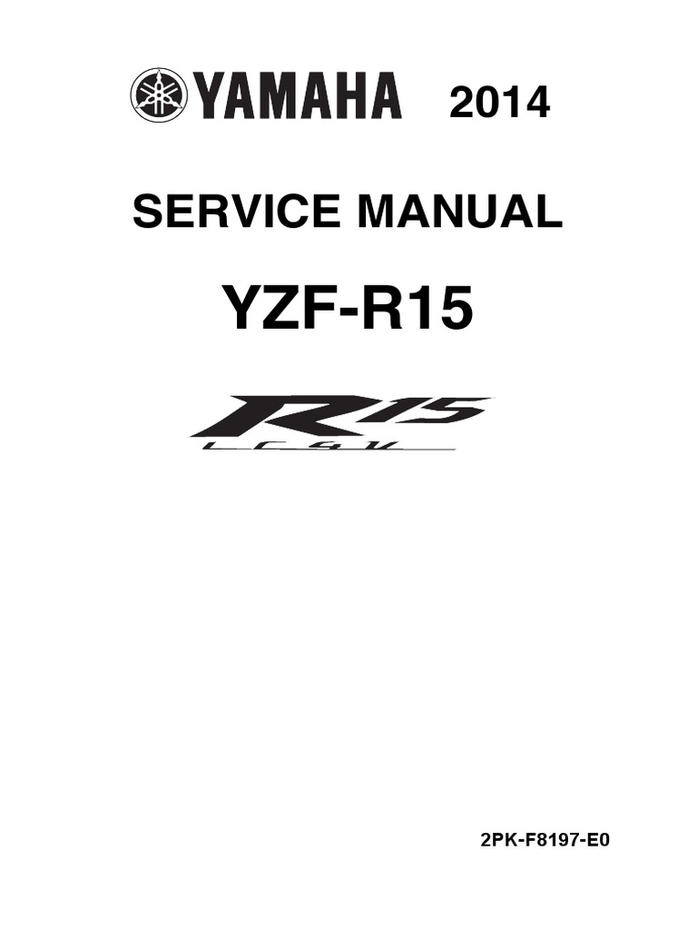 YAMAHA YZF-R15 サービスマニュアル 2023 ワイズギア YAMAHA YZF-R15 ('23-) サービスマニュアル QQS-CLT-000